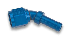 Earl's - Auto-Crimp Hose End 45° for -12 AN Hoses - Blue