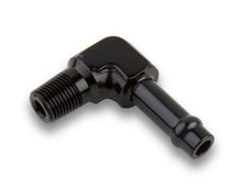 Load image into Gallery viewer, Earl’s - Vapor Guard™ 90° Hose End, 5/16" Barb to 1/4" NPT, Black Anodized Aluminum