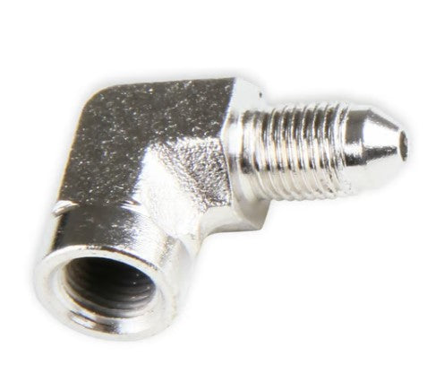 Earl's – 3AN to 1/8 NPT 90-Degree Gauge Head Adapter for Remote Mounted Gauge