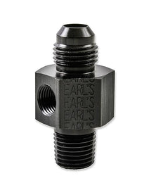 Earl's - Fuel Pressure Gauge Adapter 8 AN x 1/4 NPT x 1/8 NPT for Universal Applications