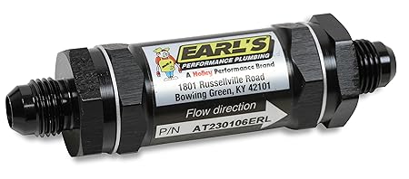 Earl's - 35 Micron 8 AN In-Line Sintered Bronze Fuel Filter