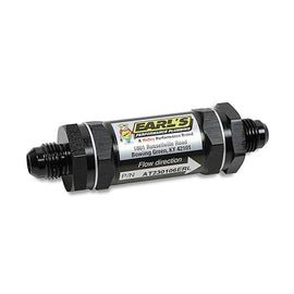 Earl's - In-Line 35 Micron Sintered Bronze Fuel Filter 6 AN / 8 AN for Carburetor Applications