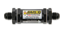 Earl's - 85 Micron 3.5 Inch Aluminum Fuel Filter for Universal Carburetor Applications