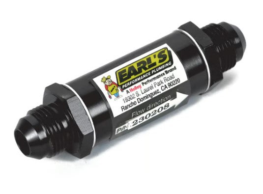 Earl's - 864 Micron Oil Pre-Filter for Engine Systems 6 AN Male