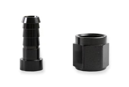 Earl's - Auto-Crimp Hose End Straight -12 AN - Black