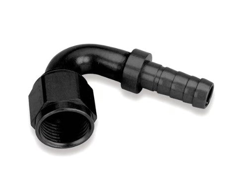 Earl’s - Auto-Crimp Hose End 150 Degree Size -6 in Black