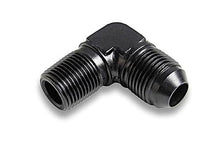 Load image into Gallery viewer, Earl’s – 90 Degree Elbow Male AN -10 to 1/2" NPT (Black Anodized Aluminum)