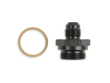 Load image into Gallery viewer, Earl's -6 AN Male to 7/8"-20 Male Carb Adapter Black Anodized Aluminum