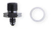 Earl's – GM LS Oil Pressure Gauge Adapter Fittings Black Anodized 2024-T8 Aluminum