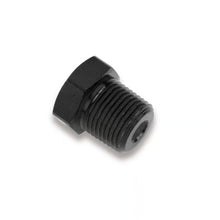 Load image into Gallery viewer, Earl's – 1/8" NPT Hex Head Plug Black Anodized Aluminum for Plumbing Systems