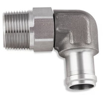 Load image into Gallery viewer, Earl's 90 Degree 3/4" Hose to 3/4" NPT Male Elbow with Swivel Stainless Steel Adapter