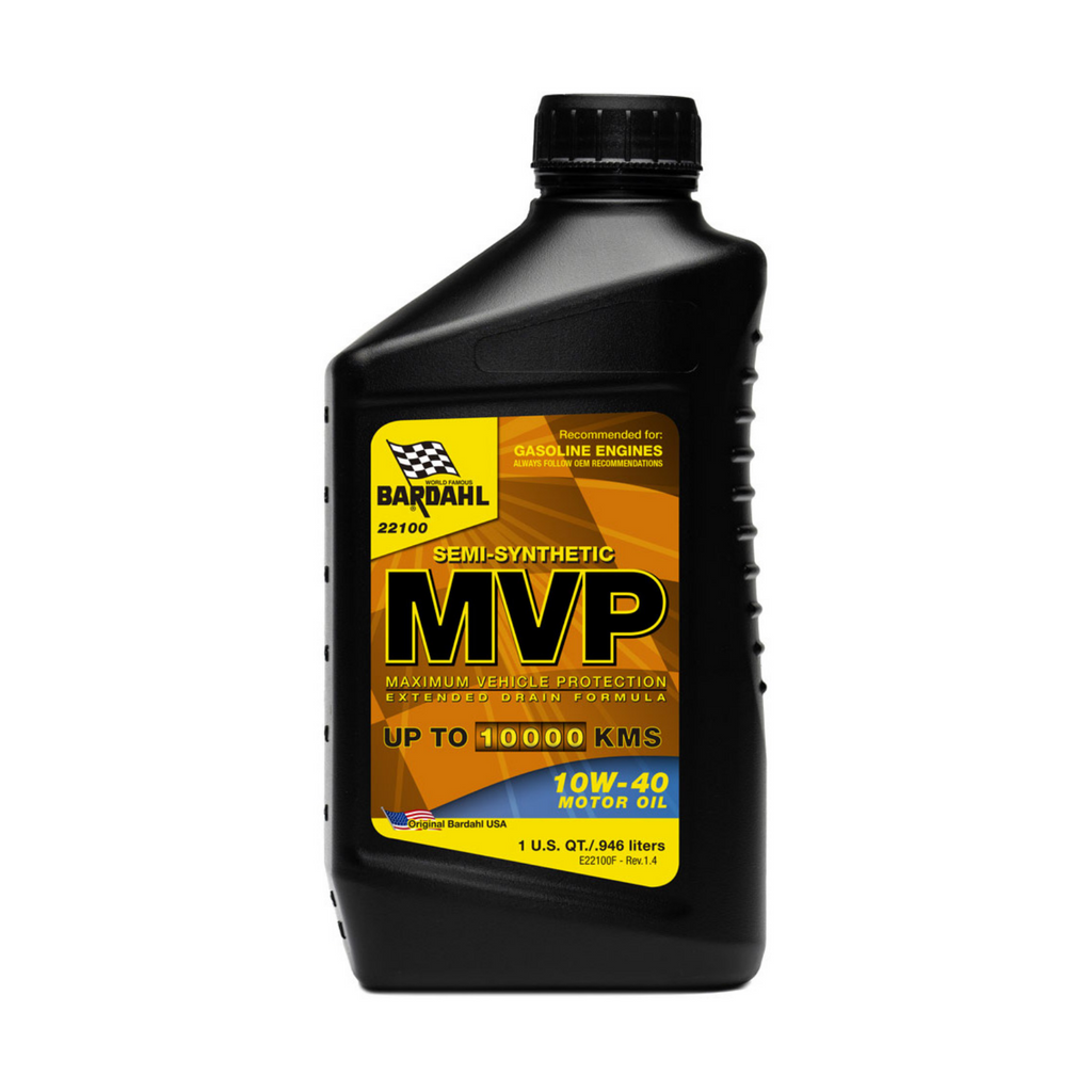 BARDAHL - MVP 10W-40 Semi-Synthetic Motor Oil 1qt - 22100