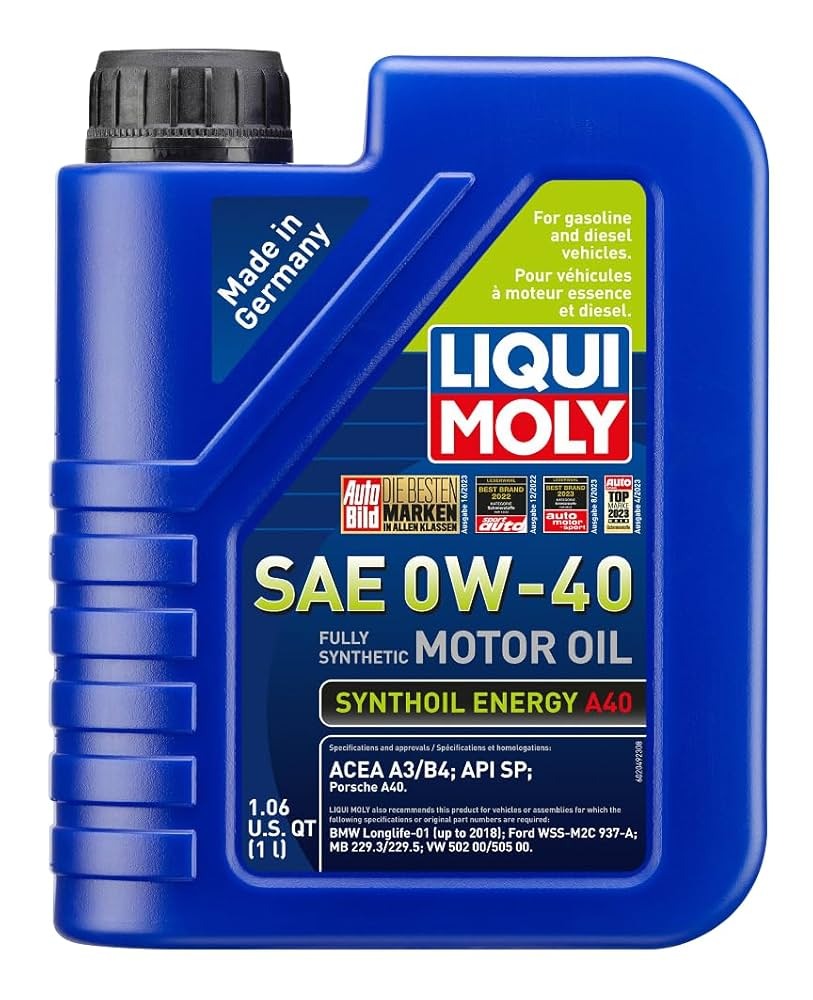 LIQUI MOLY - SAE 0W-40 Synthoil Energy A40 1L - LM2049