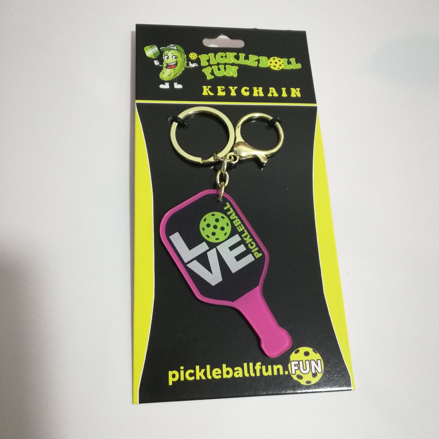 LOVE Pickleball Keychain