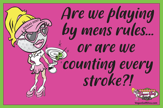 Funny Ladies Golf Signs 8.5"x12"