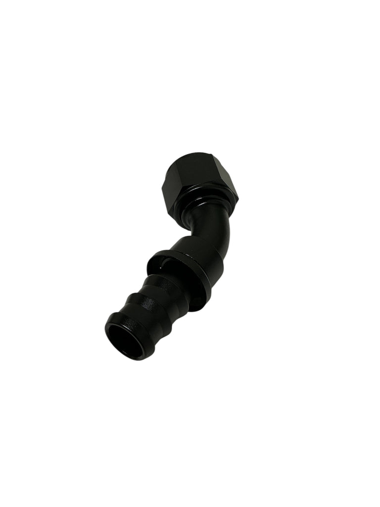 Radium Engineering 12AN PushLok Hose End – 45° (14-0262)