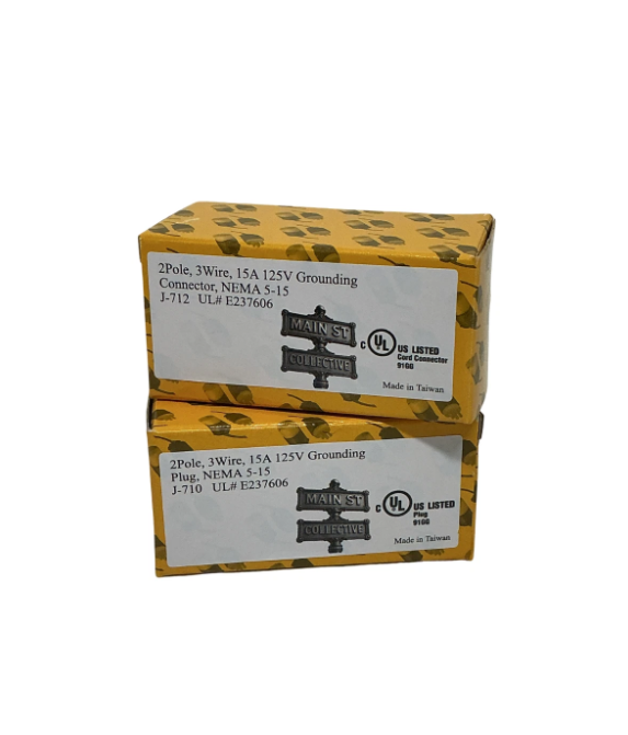 5-15P & 5-15R NEMA Plug Connector Set 15A 125V Heavy Duty Choose Pack Size