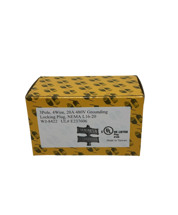 NEMA L16-20P Locking Plug 20A 480V Twist Lock Heavy Duty Choose Pack Size