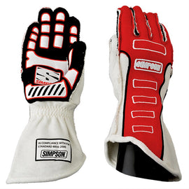 SIMPSON RACING - Competitor Gloves Large Red - 21300LR-O
