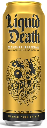 LIQUID DEATH - MANGO CHAINSAW - 19.2oz