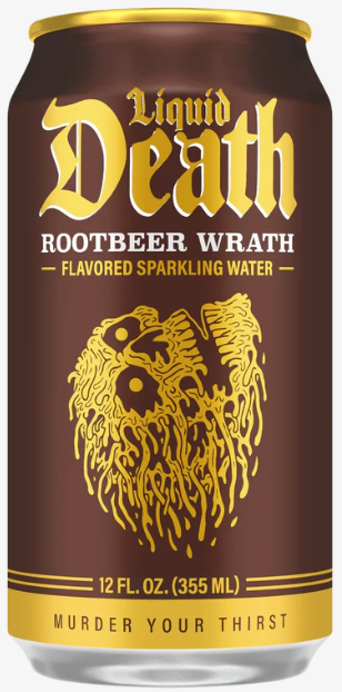 LIQUID DEATH - ROOTBEER WRATH - 12oz