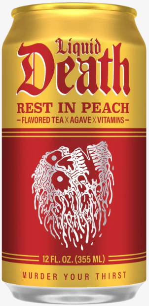 LIQUID DEATH - ICED TEA - REST IN PEACH - 12oz