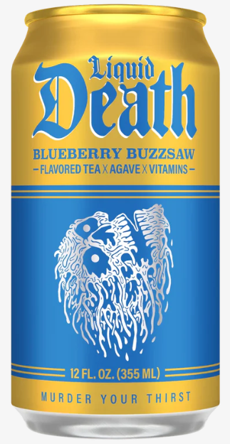 LIQUID DEATH - ICED TEA - BLUEBERRY BUZZSAW - 12oz