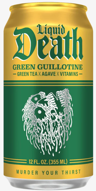 LIQUID DEATH - ICED TEA - GREEN GUILLOTINE - 12oz
