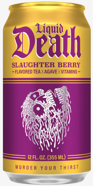 LIQUID DEATH - ICED TEA - SLAUGHTER BERRY - 12oz