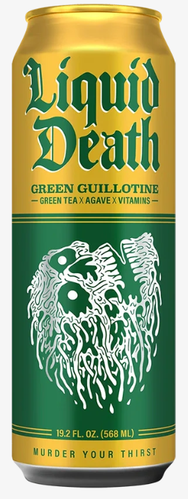 LIQUID DEATH - ICED TEA - GREEN GUILLOTINE - 19.2oz
