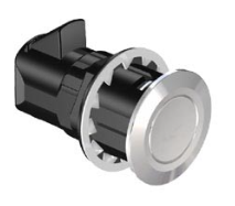 Southco MP-05-312-11 Point Push To Close Latch, Round Housing, Chrome Housing, Chrome Knob