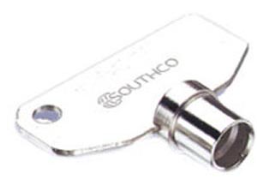 Southco - E3-5-15 - Vise ActionÂ®; Compression Latch Key, Steel, Nickel Plated