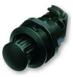 Southco - M1-2A-13-5 - Push-to-Close Latch, No Restriction, Plastic, Natural, Black
