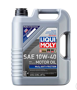 LIQUI MOLY - SAE 10W-40 Motor Oil MoS2 Anti-Friction 5L - LM2043