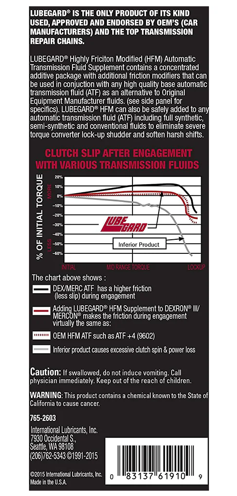 LUBEGARD - Automatic Transmission Fluid - 61910