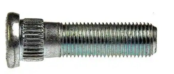 DORMAN - M12-1.25 Serrated Wheel Stud - 14.28mm Knurl, 46mm Length - 610-404