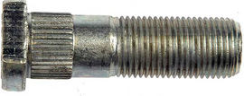 DORMAN - 5/8-18 Serrated Wheel Stud With Clip Head - .657 In. Knurl, 2-1/8 In. Length - 610-077