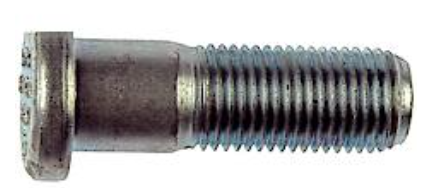 DORMAN - M12-1.25 Serrated Wheel Stud w/Clip Head - 12.56mm Knurl, 37.5mm Length - 610-242