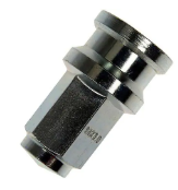 DORMAN - Wheel Nut M14-2.0 Flanged Flat Face - 21mm Hex, 50mm Length - 611-206