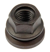 DORMAN - Wheel Nut M14-2.0 Flanged Flat Face - 21mm Hex, 22.6mm Length - 611-196