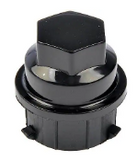 DORMAN - Black Wheel Nut Cover M24-2.0, Hex 19mm - 611-620
