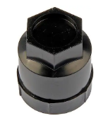 DORMAN - Black Wheel Nut Cover M24-2.0, Hex 19mm - 611-605