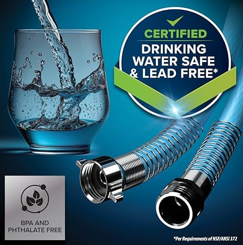 Camco EVOFlex Professional Plus RV Drinking Water Hose – 10 ft, 5/8” ID (22592)