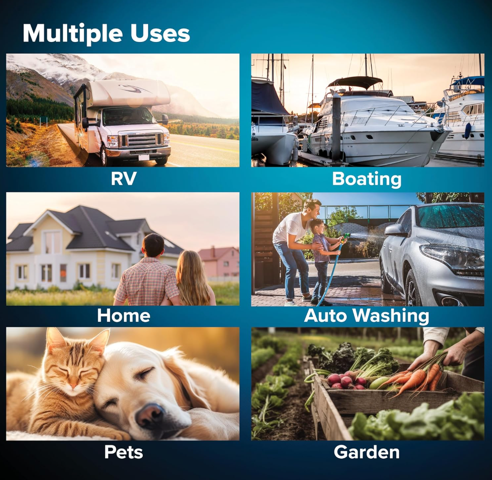 Camco EVOFlex Professional Plus RV Drinking Water Hose – 35 ft, 5/8” ID (22595)