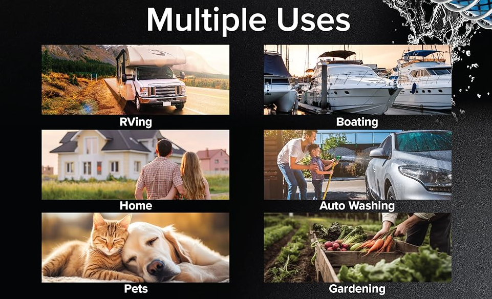 Camco TastePURE Professional Grade RV Drinking Water Hose – 25 ft, 5/8” ID (22833)