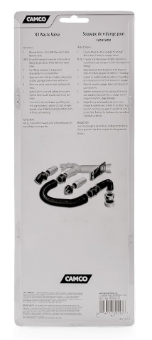 Camco RV Replacement Waste Valve with Handle, 3-Inch (39513)