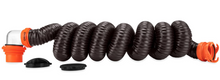 Load image into Gallery viewer, Camco RhinoFLEX 15-Ft RV Sewer Hose Kit with Clear Elbow &amp; Removable 4-in-1 Adapter (39761)