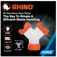 Load image into Gallery viewer, Camco RhinoFLEX RV Wye Sewer Hose Fitting (39812)