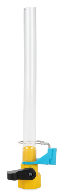 Camco RV Gravity Water Fill Adapter with Shut Off Valve and Clip (40004)