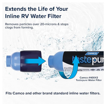 Load image into Gallery viewer, Camco Tastepure Sediment Pre-Filter for RV Inline Water Filters (40048)